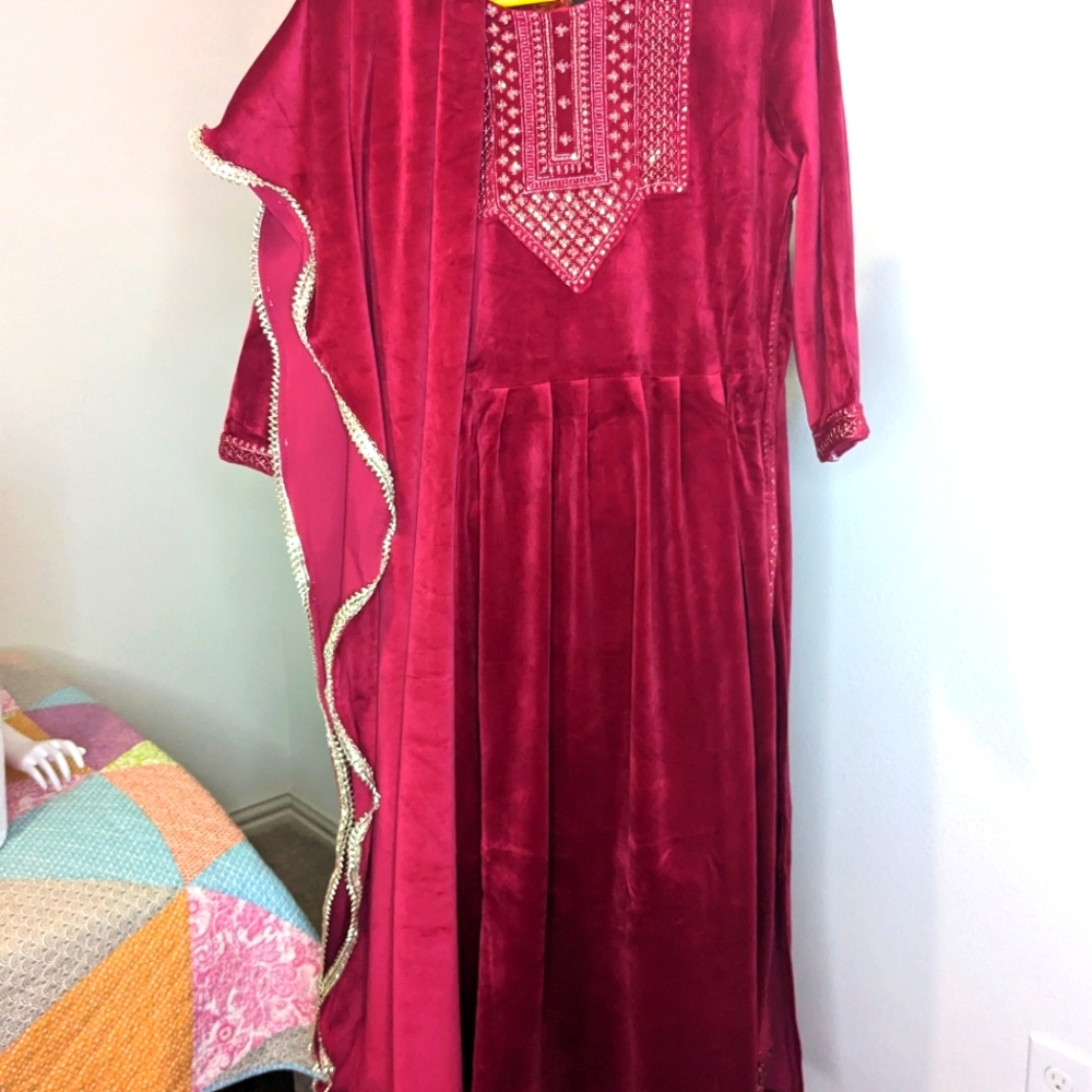 Velvet Indian suit